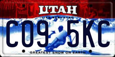 UT license plate C095KC