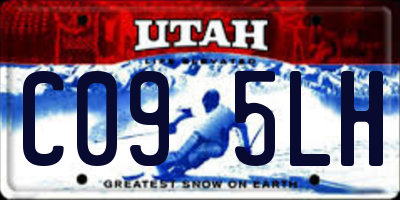 UT license plate C095LH
