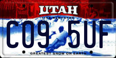 UT license plate C095UF