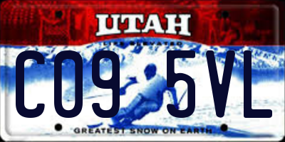 UT license plate C095VL