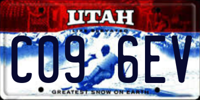 UT license plate C096EV