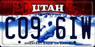UT license plate C096IW