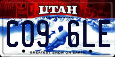 UT license plate C096LE