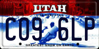 UT license plate C096LP