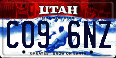 UT license plate C096NZ