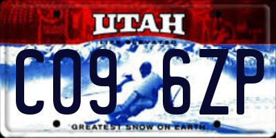 UT license plate C096ZP