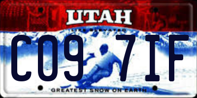 UT license plate C097IF