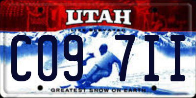 UT license plate C097II