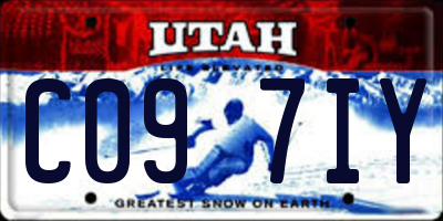 UT license plate C097IY