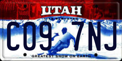 UT license plate C097NJ