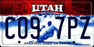 UT license plate C097PZ