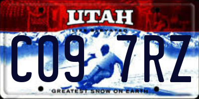 UT license plate C097RZ
