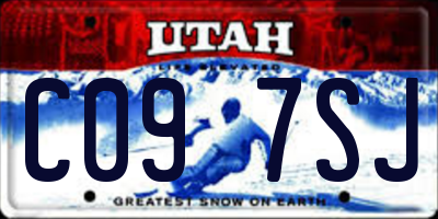 UT license plate C097SJ
