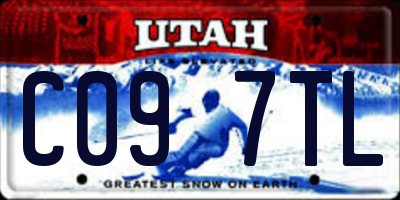 UT license plate C097TL