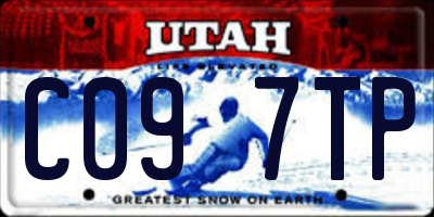 UT license plate C097TP