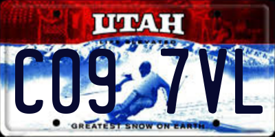 UT license plate C097VL