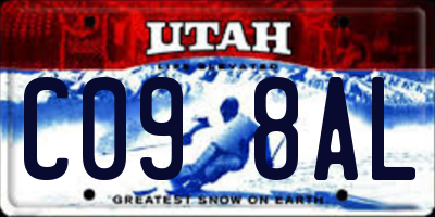 UT license plate C098AL