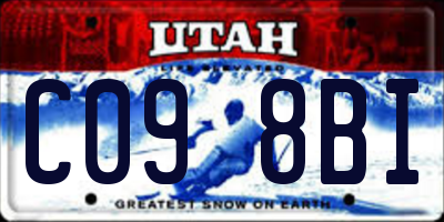 UT license plate C098BI