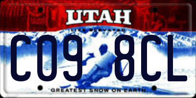 UT license plate C098CL