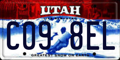 UT license plate C098EL