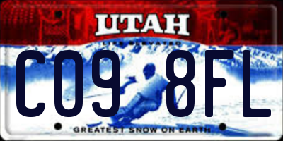 UT license plate C098FL