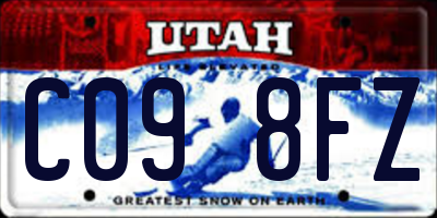 UT license plate C098FZ