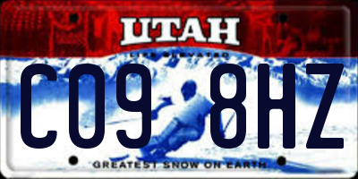 UT license plate C098HZ