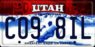 UT license plate C098IL