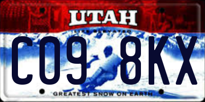 UT license plate C098KX