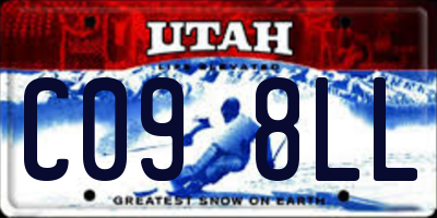 UT license plate C098LL