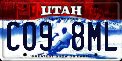 UT license plate C098ML