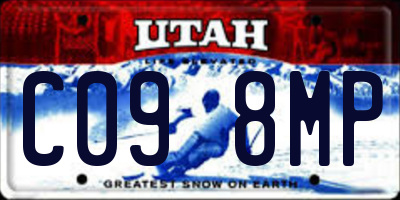 UT license plate C098MP