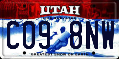 UT license plate C098NW