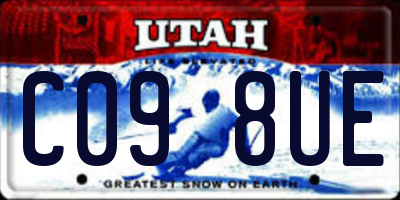 UT license plate C098UE