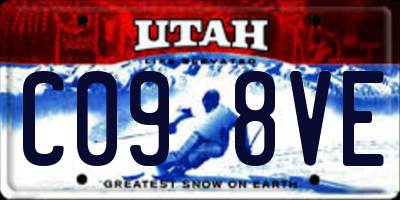 UT license plate C098VE