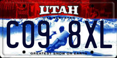 UT license plate C098XL