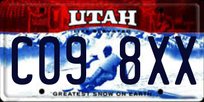 UT license plate C098XX