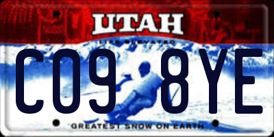 UT license plate C098YE