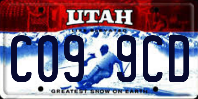 UT license plate C099CD