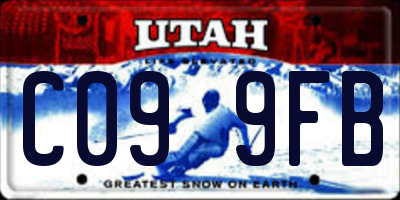 UT license plate C099FB