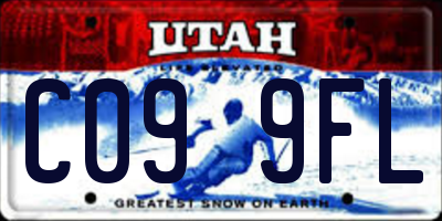 UT license plate C099FL
