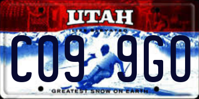 UT license plate C099GO