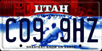 UT license plate C099HZ