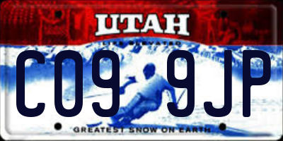 UT license plate C099JP
