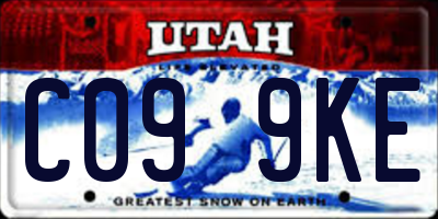 UT license plate C099KE