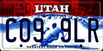 UT license plate C099LR