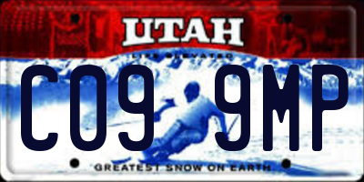 UT license plate C099MP
