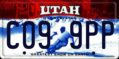 UT license plate C099PP