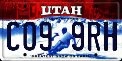 UT license plate C099RH