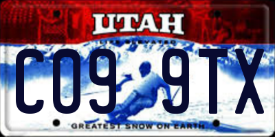 UT license plate C099TX